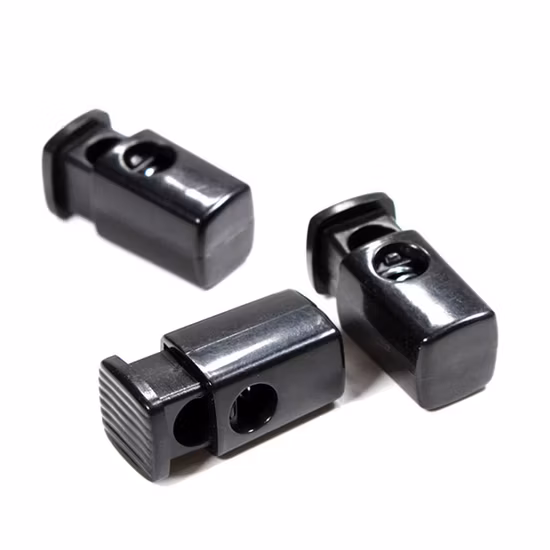 工場カスタムコードロックエンドスプリングストップトグルストッパープラスチックスプリングファスナーコードロックパーカー巾着コード用