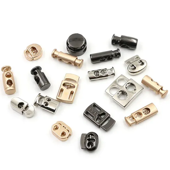 プラスチック黒スプリングストッパーバレルトグル弾性コードロックカスタム巾着トグルラウンドコードロック